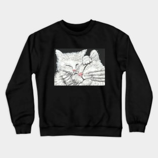 Mother and baby cat Crewneck Sweatshirt